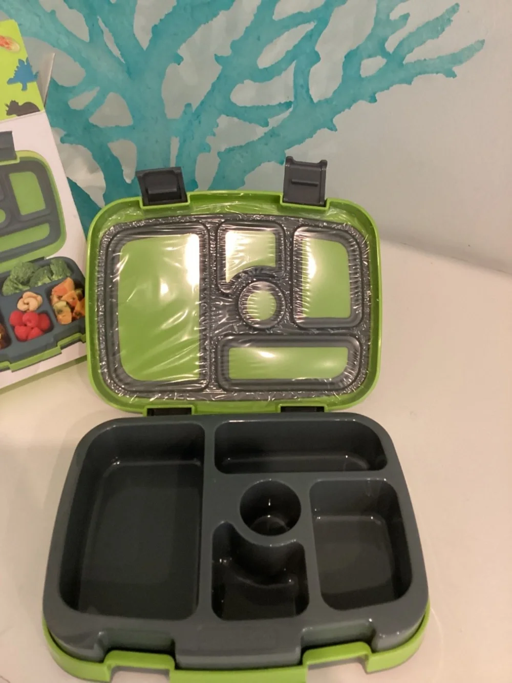 Bentgo Kids Dinosaur Lunch Box Leak-Proof Durable 5 Compartment Ages 3-7 NIB